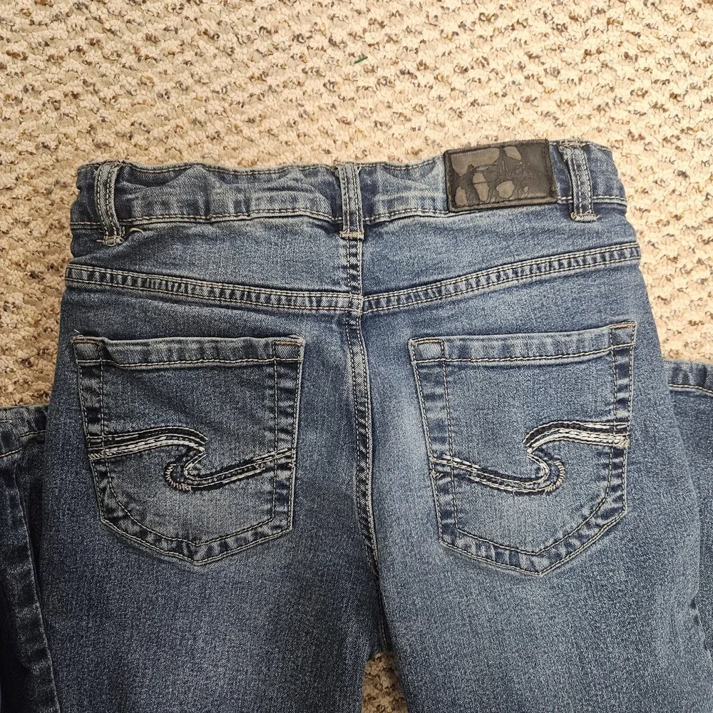 Lot of 2 - Silver Jeans‎ Zane Garret Girls Size 10 Denim Cowboy Bootcut Jeans